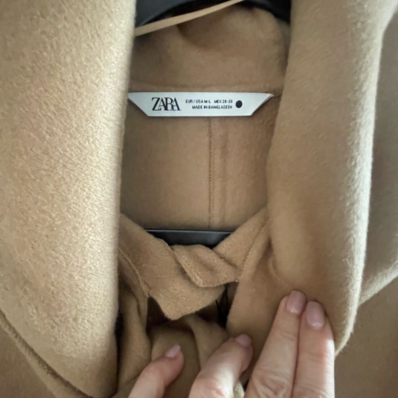 ZARA COAT DOUBLE SIDED WOOL ZW COLLECTION - Picture 4 of 7